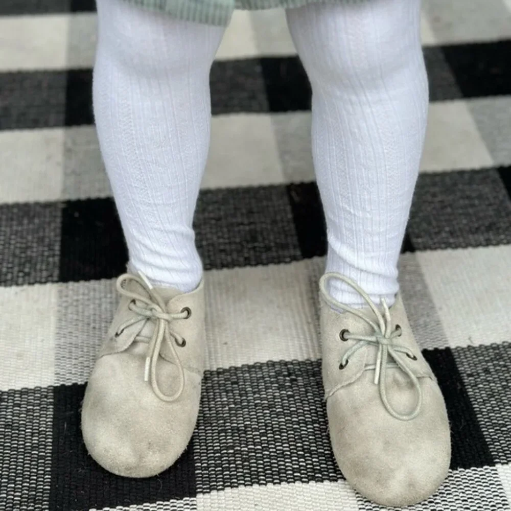 Piper Finn | Cream Low Top Oxfords Hard Sole | Size 9
